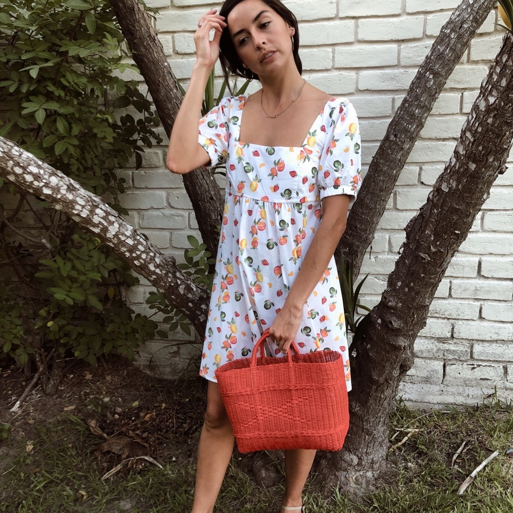 Burnt Orange 🍊mini basket bag